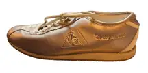 Le Coq Sportif Rose Gold Metallic Leather Sneakers Women's Size 8.5