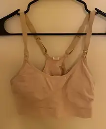 Playtex tan NURSING bra size Large