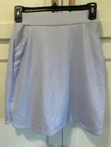 Peter Millar Womens XS Golf Skort Blue White Houndstooth Athletic UPF 50+ read