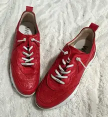 Wonders Size 37 US Size 7 Red Cairo Sneakers Comfort Lightweight Tennis Shoes