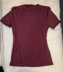 Lululemon wundermost ultra soft nulu hip-length crewneck shirt 