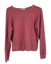 Marine Layer Womens Pink Cotton Crewneck Sweatshirt Size M casual cotton comfy
