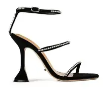 Tony Bianco Shy Sandal in Black Suede