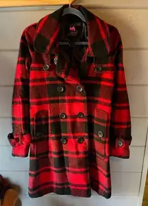 Jack BB Dakota buffalo plaid coat