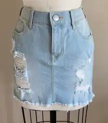 Light Wash Jean Skirt