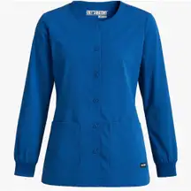 Grey’s Anatomy Blue Scrub Jacket Women’s Small Nursing Uniform Top