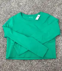 OFFLINE Seamless by Aerie Cropped Long Sleeve T-Shirt