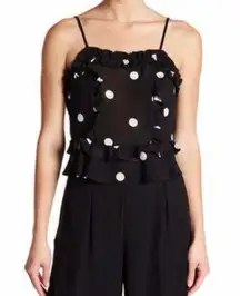 Romeo + Juliet Polka Dot Ruffle Cami 