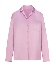 SKIMS *TOP ONLY* Woven Shine Long Sleeve Sleep Top- Size XS