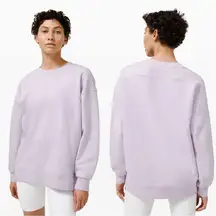 Lululemon Perfectly Oversized Crew Neck Sweatshirt Cotton Terry Lavender Dew 6