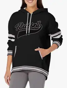 Graphic Logo Hooded Sweatshirt Black/White/Lavender Women’s Small brand New