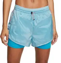 Nike  Icon Clash Tempo Luxe Blue Running Shorts Women’s Small