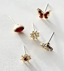 Free People Rosette Stud Pack NWT