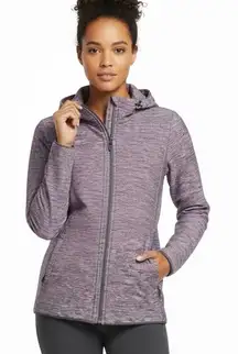 Free Country Waterproof Rain Jacket Womens XL Heather Purple Full Zip Outdoor