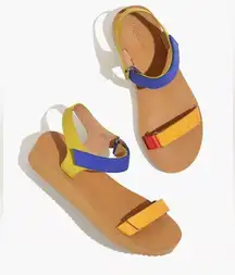 Madewell The Maggie Colorblock Sandals Size 8