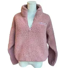 Champion Women’s Pink Sherpa Pullover Sweater