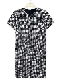 Chic Black and White Patterned Dress