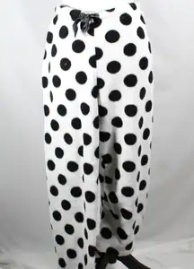 Black and white polka dot soft pj pants size L