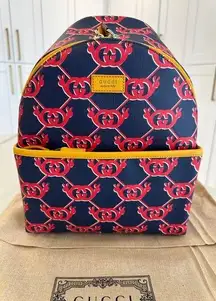 Gucci Interlocking GG Logo Print Backpack