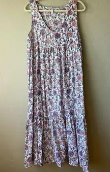 Midi Maxi Floral Sundress Tirered Boho Babydoll 100% Cotton resort beach party