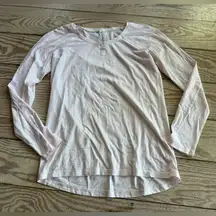 Lululemon meadowsweet pink long sleeve size 2