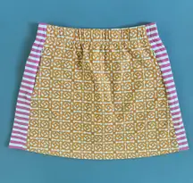 J. McLaughlin Palm Springs Pink Orange Catalina Cloth Golf Skort