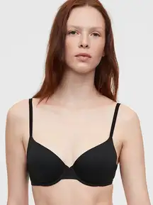 NWT Gap Body Size 32D (Medium) 4693 Black Underwired Padded Everyday T-Shirt Bra