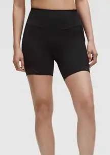 Lululemon Fast and Free High-Rise Lace Trim Short 6" *5 Pocket Black Size 6