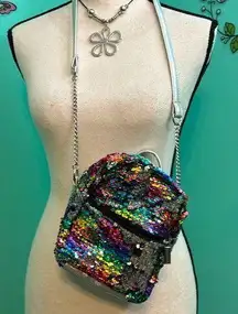 Claire’s brand Multi-colored Flippable Sequins Backpack
