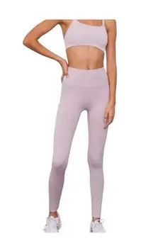 SET Active Sculptflex Leggings 7/8 Length Sugar Light Purple Gray Color Size XL