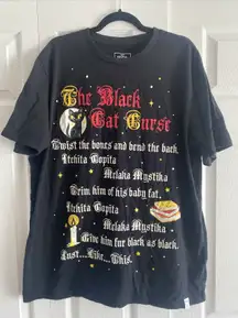 Disney Hocus Pocus Loungefly Womens  3X Black Cat Curse Graphic Tee Halloween