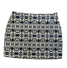 Divided by H&M Womens Jacquard Weave Textured All Over Print Mini Skirt Size 8
