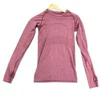 lululemon athletica Swifty Tech Long Sleeve Top in Pink