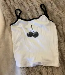 tillys cherry tank crop top