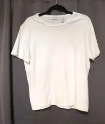 Covington Women's XL White Shirt, Casual T-Shirt, Summer Tee, White Blouse