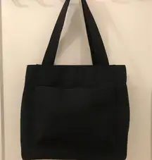 Black Nylon tote with compartments