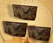 Brooches Wallet, Grey floral, Petite florals, Multi card spaces, 1 ‎ internal