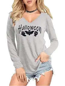 Amoretu Womens T Shirts V Neck Basic Tee