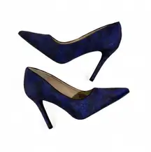 Penny Loves‎ Kenny Womens 9.5M Sparkle Textile Pointed Toe Stiletto Heel Pumps