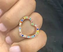 Rainbow Heart Ring!!! So Cute! Brand Anew!