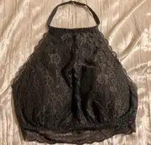 Gray Lace Halter Bralette (brand New)