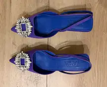 Zara kitten heel with embellishment low heel