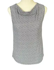 Talbots multicolored geometric  pattern sleeveless pullover tank top size P