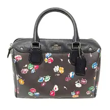 Coach  Black Floral MINI BENNETT SATCHEL SMALL WILDFLOWER Handbag