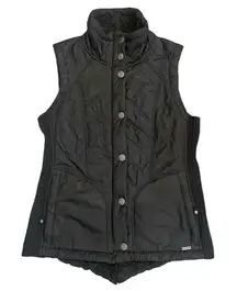 PrAna Quilted Zippered‎ Pockets Snap Button Closure Vest Size Small