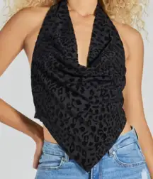 Windsor cheetah print halter top 