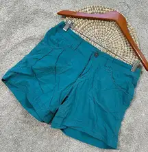 Kuhl Women’s Kontra Breathable Shorts Cargo 6” Mid Rise Outdoor Hiking in Teal 6
