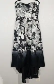 NWT  Bohemian Floral Trumpet Hi-Low Bridesmaid Dress Size 12