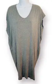 Joe Fresh V-neck Dolman Sleeve T-shirt Dress Grey S