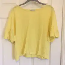 Zara Basic Collection Yellow Top